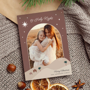 Foto ster van Bethlehem Feestdagenkaart