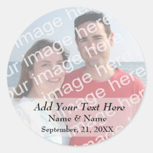 Foto Stickers Voeg aangepaste tekst toe