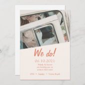 Foto strand trouw uitnodiging (Voorkant / Achterkant)