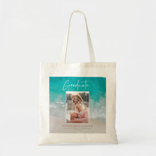 Foto strandoceaan afstuderen tote bag