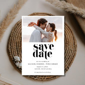 Foto Strip Moderne Trouwkaart Save the Date