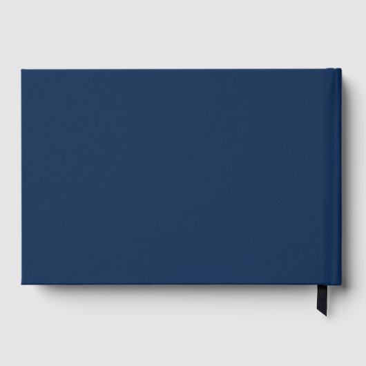 Foto student afstuderen afstuderen donkerblauw gastenboek (Achterkant)