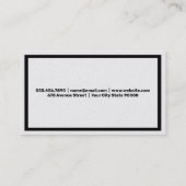 Foto Studio Light and Camera Visitekaartje (Achterkant)