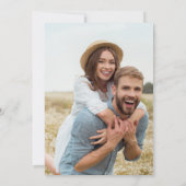 Foto Sunflower Save the Date Kaart (Achterkant)