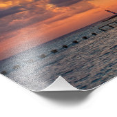 Foto: Sunrise in Cancun, Mexico Foto Afdruk (Hoek)