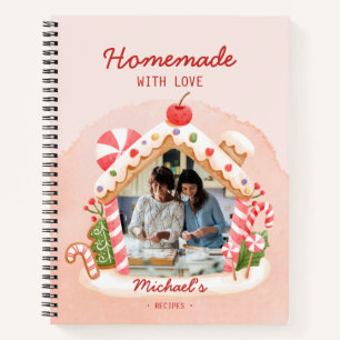 Foto Sweet Gingerbread House Zelfgemaakt met Liefd Notitieboek