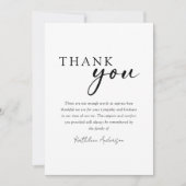 Foto Sympathy Funeral Bedankkaart (Voorkant)