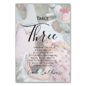 ✔ FOTO TAFEL NUMMER KAART - Modern Overlay Opaque (Voorkant)