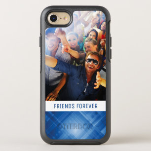 Foto & Tekst Donkerblauwe hi-tech achtergrond OtterBox Symmetry iPhone 8/7 Hoesje