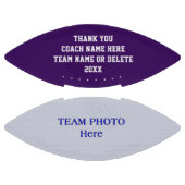 Foto, tekst en uw kleuren - Aangepast Football (Panelen)