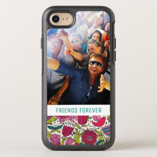 Foto & Tekst Helder bloemmotief OtterBox Symmetry iPhone 8/7 Hoesje