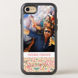 Foto & Tekst Helder bloemmotief OtterBox Symmetry iPhone 8/7 Hoesje