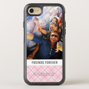 Foto & Tekst Licht Roze Plakken OtterBox Symmetry iPhone 8/7 Hoesje