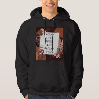 Foto Tekst Logo Bloemige Boho Hoodie