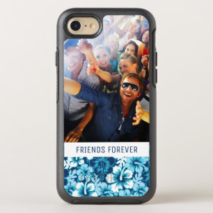 Foto & Tekst Surf Bloemen Hibiscus Patroon OtterBox Symmetry iPhone 8/7 Hoesje