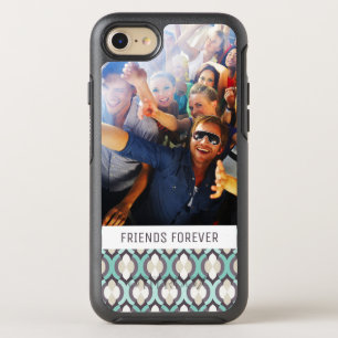 Foto & Tekst Turkoois Marokkaans Patroon OtterBox Symmetry iPhone 8/7 Hoesje