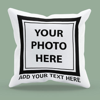 Foto & tekst uploaden – Aanpassen Kussen
