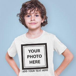 Foto & tekst uploaden – Aanpassen T-shirt