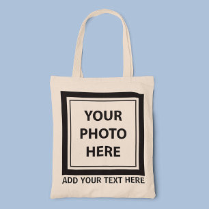 Foto & tekst uploaden – Aanpassen Tote Bag