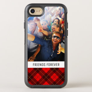 Foto & Tekst Wallace tartan achtergrond OtterBox Symmetry iPhone 8/7 Hoesje