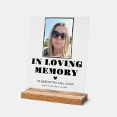 Foto Ter liefdevolle herinnering Acryl Bord (Hoek)
