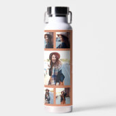 Foto terracotta afstuderen script modern elegant waterfles (Voorkant)