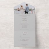 Foto toevoegen Alles in één bruiloft All In One Uitnodiging (Binnen)