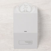 Foto toevoegen Alles in één bruiloft All In One Uitnodiging (Buitenkant)