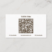 Foto toevoegen Huisdier QR code Visitekaartjes (Achterkant)
