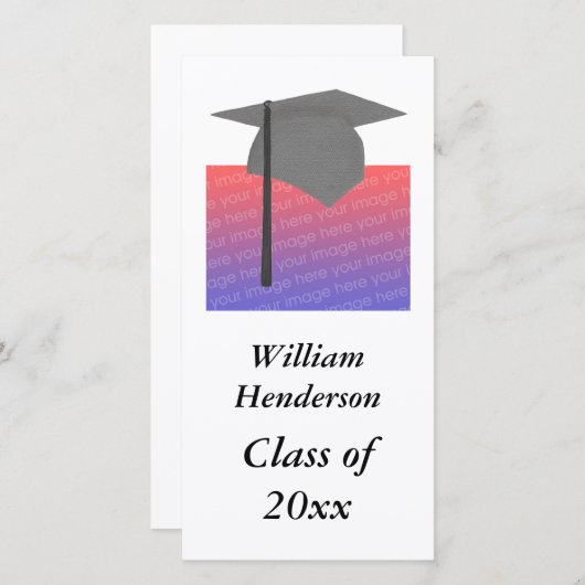 Foto toevoegen onder Afdekplaatjes voor studiepunt Aankondiging (Voorkant / Achterkant)