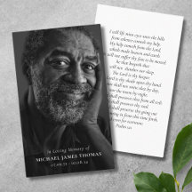 Foto Tribute Remembrance Funeral Memorial Kaart