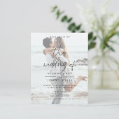 Foto trouwkaart (Staand voorkant)