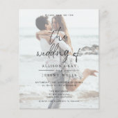 Foto trouwkaart (Voorkant)