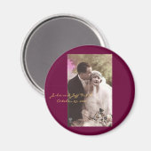  foto trouwmagneet magneet (Voorkant / Achterkant)