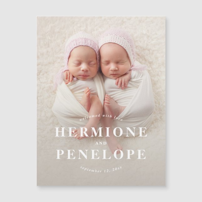 Foto Twin Modern geometrisch + typografisch (Voorkant)