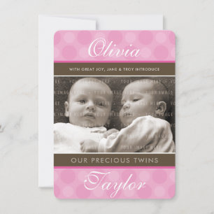 FOTO TWINS GEBOORTE AANKONDIGING schattige baby me