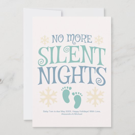 Foto Ultrasound Kerstmis Zwangerschap aankondiging (Voorkant)