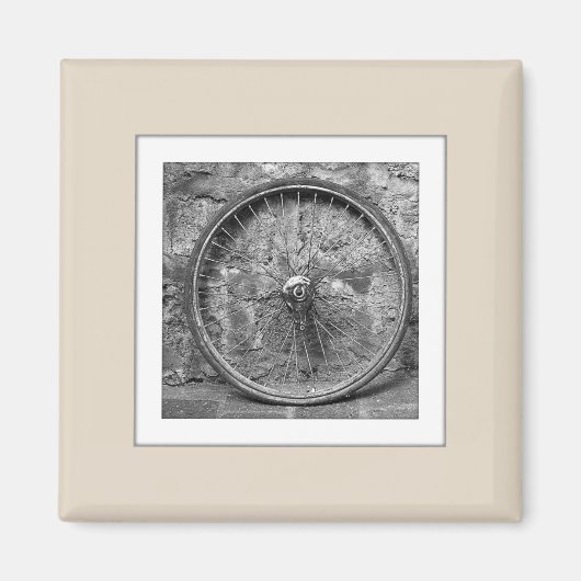  foto uploaden beige magneet (Voorkant)