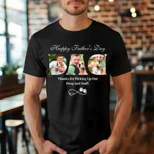 Foto uploaden Gelukkige Vaderdag Grappige Hondenei T-shirt