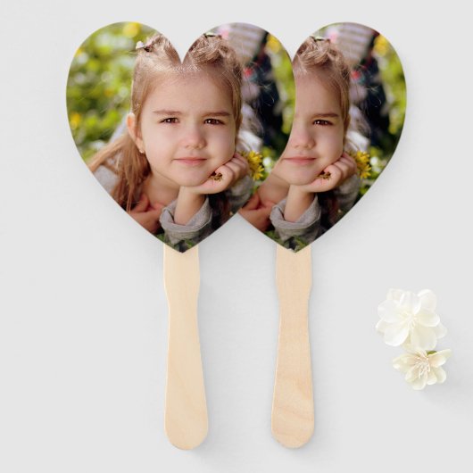 Foto uploaden handwaaier (Voorkant en achterkant)