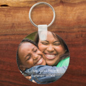 Foto uploaden | Naam toevoegen, datum | Dit person Sleutelhanger (Voorkant)