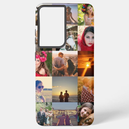 Foto uploaden samsung galaxy hoesje (Achterkant)