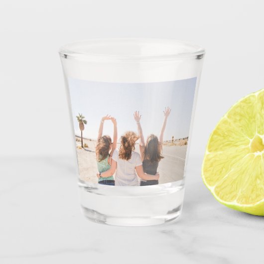 Foto uploaden shot glas (Voorkant)