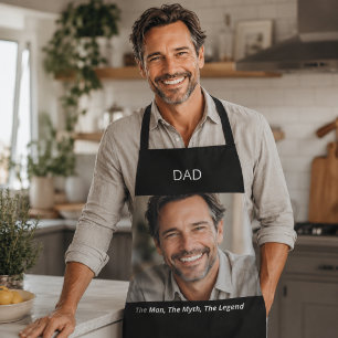 Foto vader papa man mythe legende zwart wit schort