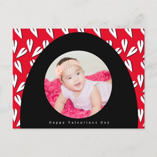 Foto Valentijnsdag Arch and Hearts Pattern Briefkaart (Voorkant)