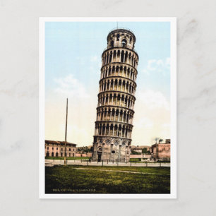  foto van 1890 Pisa De Leaning Tower Briefkaart