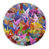 Foto van 1.000 Origami Paper Cranes Keramische Knop (Voorkant)