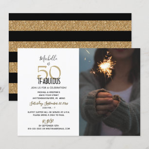 Foto van 50 en Fabulous Birthday Party Kaart