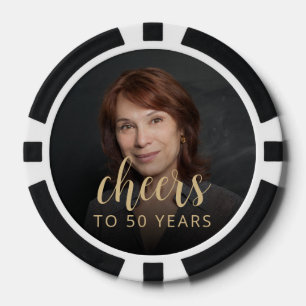 Foto van 50e verpartij met Cheers Poker Chips