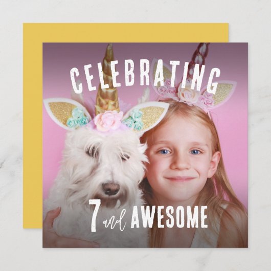 Foto van Aangepaste verjaardag Kaart (Voorkant / Achterkant)